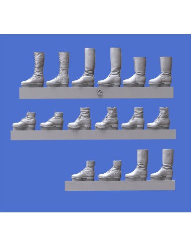 Assorted German soldiers shoes & boots-WWII 