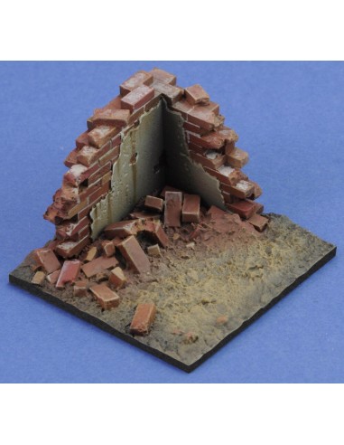 Base with ruined wall 'cm4x4'  No.10 