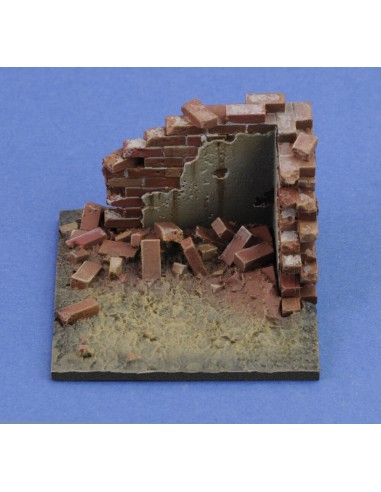Base with ruined wall 'cm4x4'  No.10 