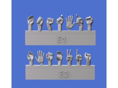 Assorted hands set No.5 