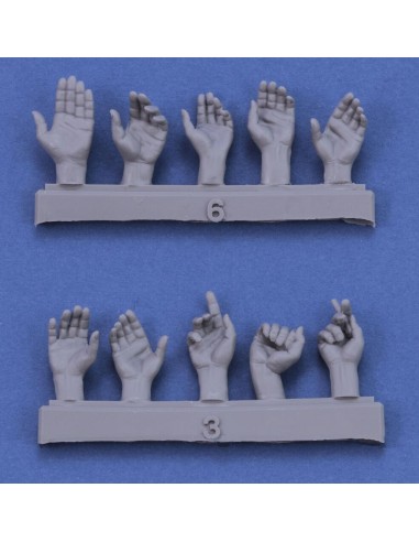 Assorted hands set No. 1 