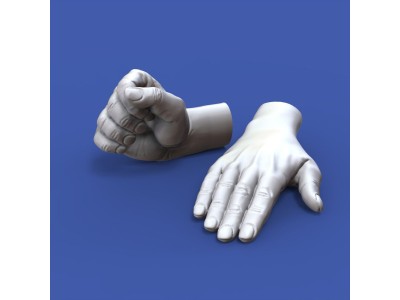 Assorted hands set No. 1 