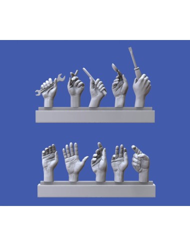 Assorted hands set No. 4 