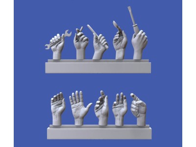 Assorted hands set No. 4 