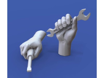 Assorted hands set No. 4 