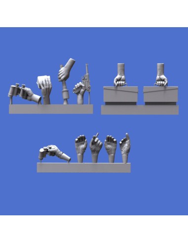 Assorted german hands set -WWII 