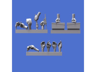 Assorted german hands set -WWII 