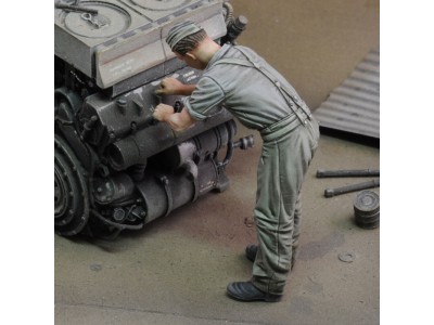 German soldier at work - WWII 