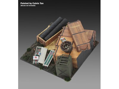 Base with 105 mm Ammo with Cases  cm4x4 