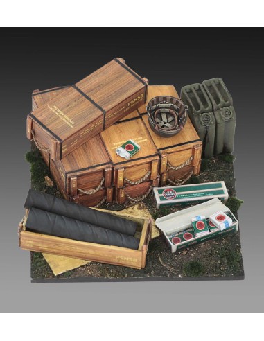 Base with 105 mm Ammo with Cases  cm4x4 