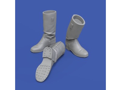 German infantry boots-various positions-WWII (no.4) 