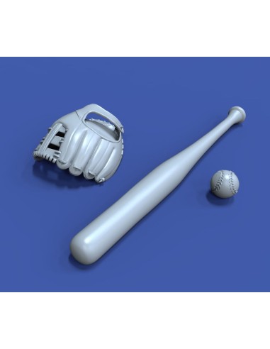 Baseball accessories set 3D printed 