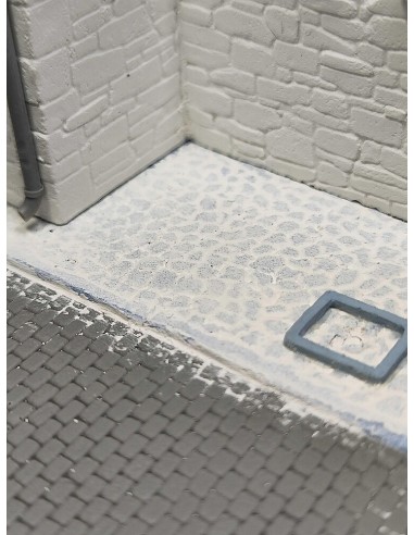 Cobblestone street base 