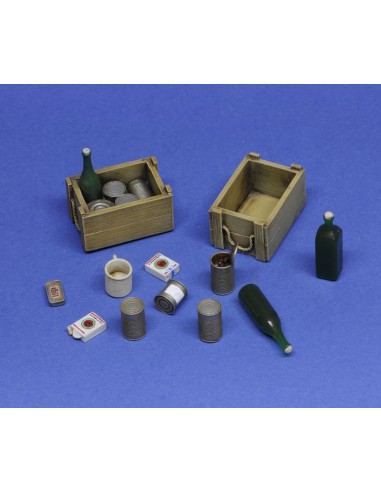Crates, cans and bottles 