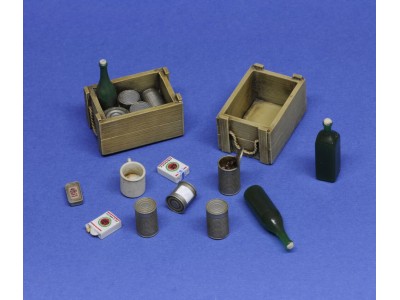 Crates, cans and bottles 