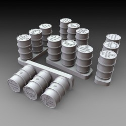 German fuel drums - WWII 15pcs. 