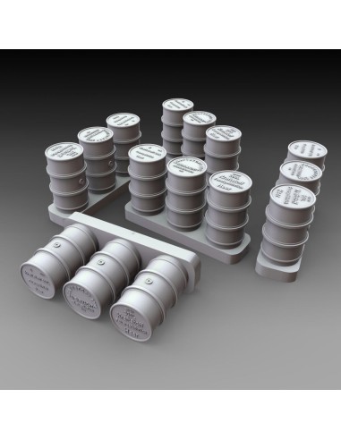German fuel drums - WWII 15pcs. 