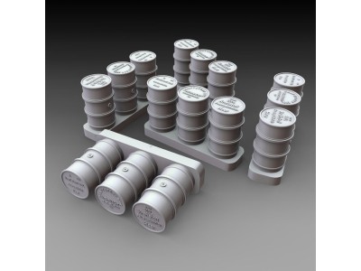 German fuel drums - WWII 15pcs. 