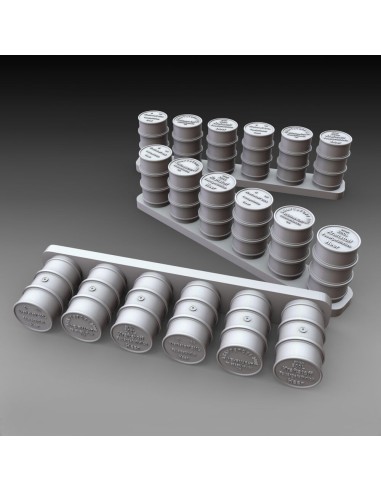 German fuel drums - WWII 18pcs. 