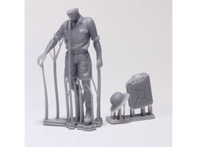 German DAK soldier holding jerrycan  3D printed 
