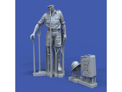 German DAK soldier holding jerrycan  3D printed 