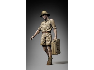 German DAK soldier holding jerrycan  3D printed 