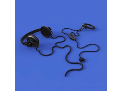 German tanker head phones set-WWII  3D printed 