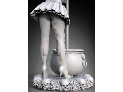 Witch Pinup Girl Halloween 