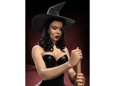 Witch Pinup Girl Halloween 