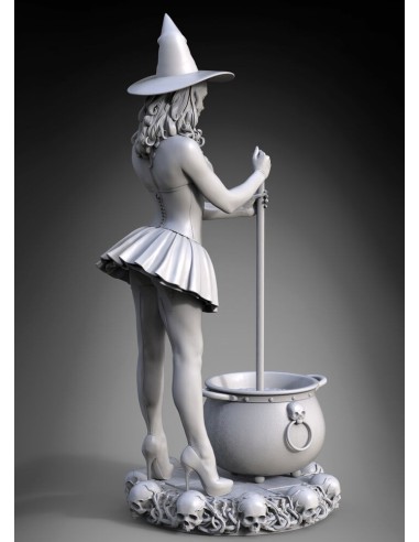Witch Pinup Girl Halloween 