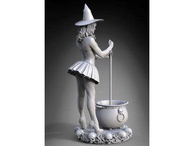 Witch Pinup Girl Halloween 