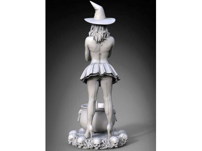 Witch Pinup Girl Halloween 