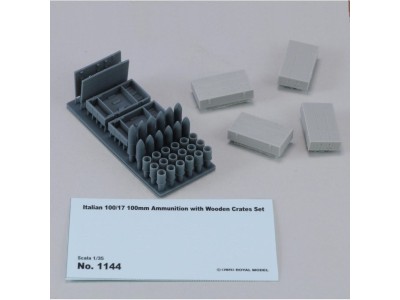 Italian 100/7 100mm Ammunition with wooden crates set-WWII 