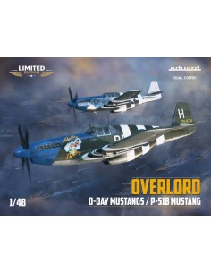 OVERLORD: D-DAY MUSTANGS  / P-51B MUSTANG  DUAL COMBO 1/48 EDUARD-LIMITED 