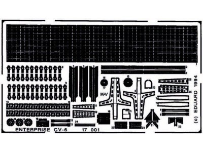 Flugzeugträger USS Enterprise CV6 für Tamiya Bausatz 77514 