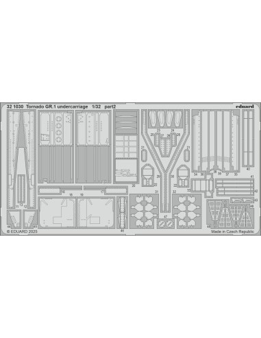 Tornado GR.1 undercarriage for Italeri 
