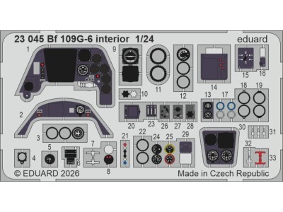 Bf 109G-6 interior for Airfix 