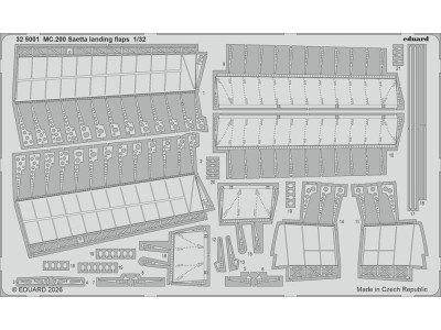 MC.200 Saetta landing flaps for Italeri 