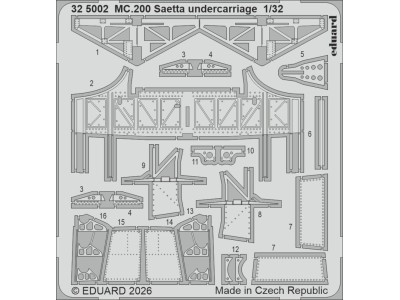 MC.200 Saetta undercarriage for Italeri 