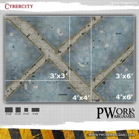 TAPIS DE JEU NEOPRENE CYBERCITY 120X120CM