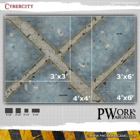 Tapis de jeu néoprène Cybercity 120x120cm