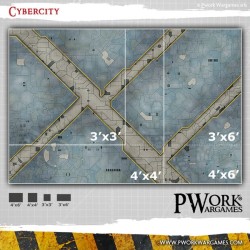 Tapis de jeu néoprène Cybercity 90x90 cm 2