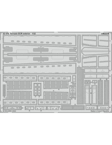 Tornado ECR exterior for ITALERI 