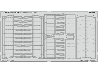 Hurricane Mk.IIb landing flaps 1/32 REVELL 