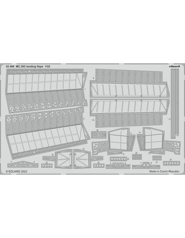 MC.202 landing flaps 1/32 ITALERI 