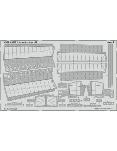 MC.205 Veltro landing flaps  ITALERI 