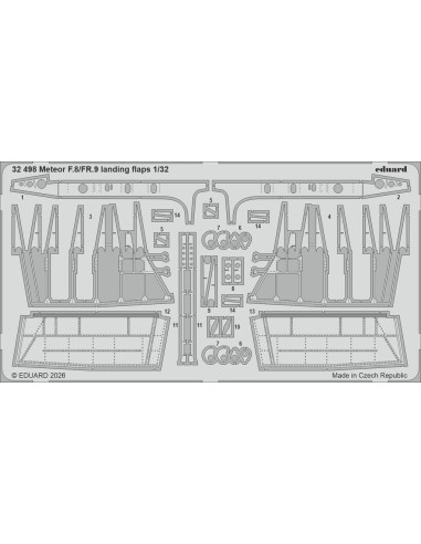 Meteor F.8/FR.9 landing flaps for Revell 