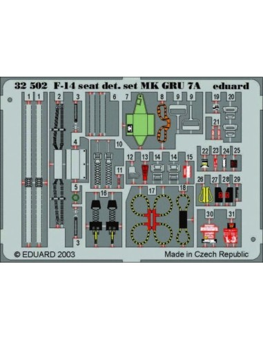 F-14A Tomcat ejection Seat für Tamiya Bausatz 