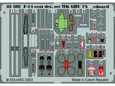 F-14A Tomcat ejection Seat für Tamiya Bausatz 
