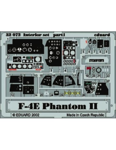 F-4E Phantom Interior für Tamyia Bausatz 